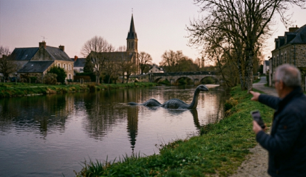 SCOOP : Le monstre du Loch Ness aperçu dans l'Oudon au Lion d'Angers !